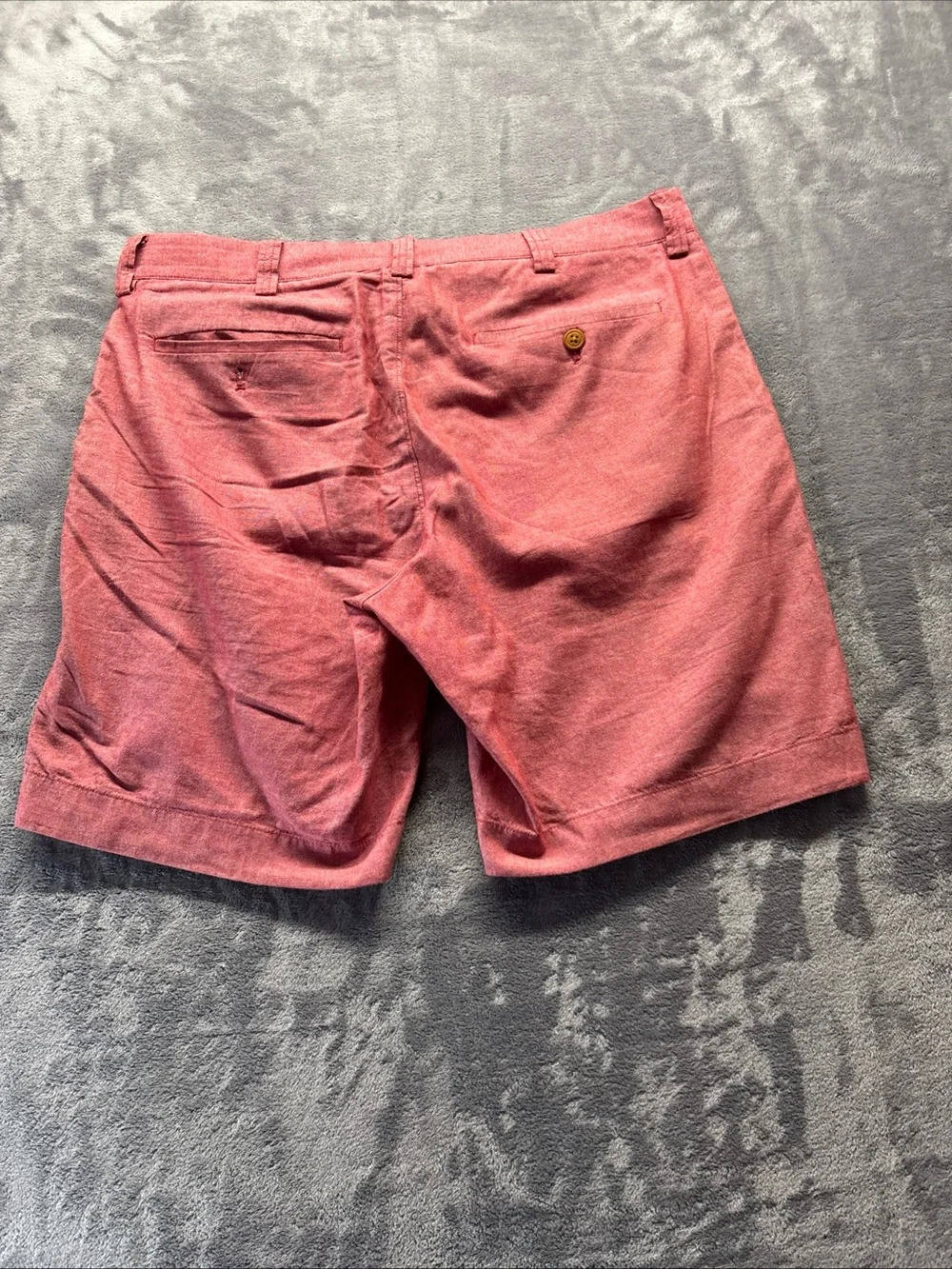 J. Crew Pink-light red Linen-Blend Bermuda Shorts men’s 33W 9 in in seam